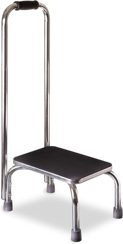 DMI Step Stool with Handle and Non Skid Rubber Platform