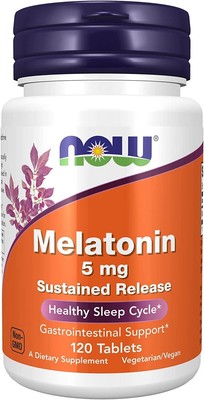 Now Foods Мелатонин 5 мг замедленного высвобождения 120 таблеток