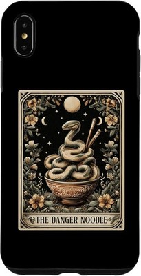 The Danger Noodle Ball Python Snake Tarot Card Witchy Moon Case for iPhone XS M