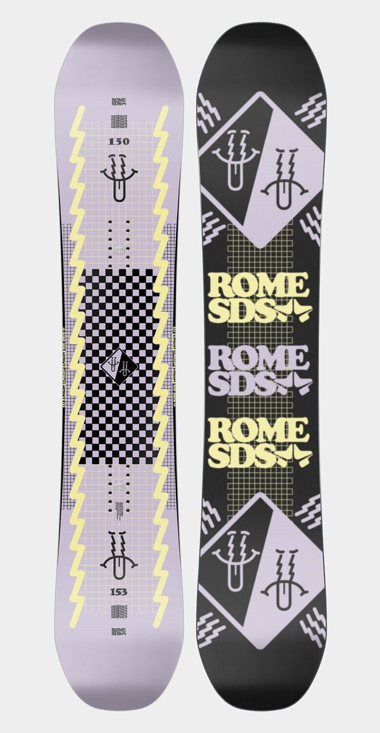 Rome SDS Artifact Men's Snowboard, Size 150 cm, True Twin, New 2024 Rome SDS Artifact Men's Snowboard, Size 150 cm, True Twin, New 2024