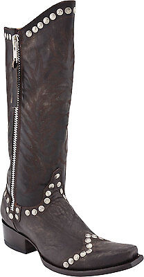 Pre-owned Old Gringo In Box  Womens Rockrazz Boots Chocolate Brown Studded L598-3 $ 325