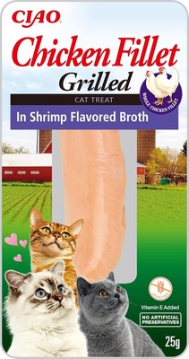 Ciao Grilled Chicken Fillet in Shrimp Flavoured Broth by Inaba - 1 Packs 25g to