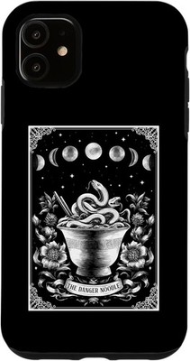 The Danger Noodle Ball Python Snake Tarot Card Witchy Moon Case for iPhone 11