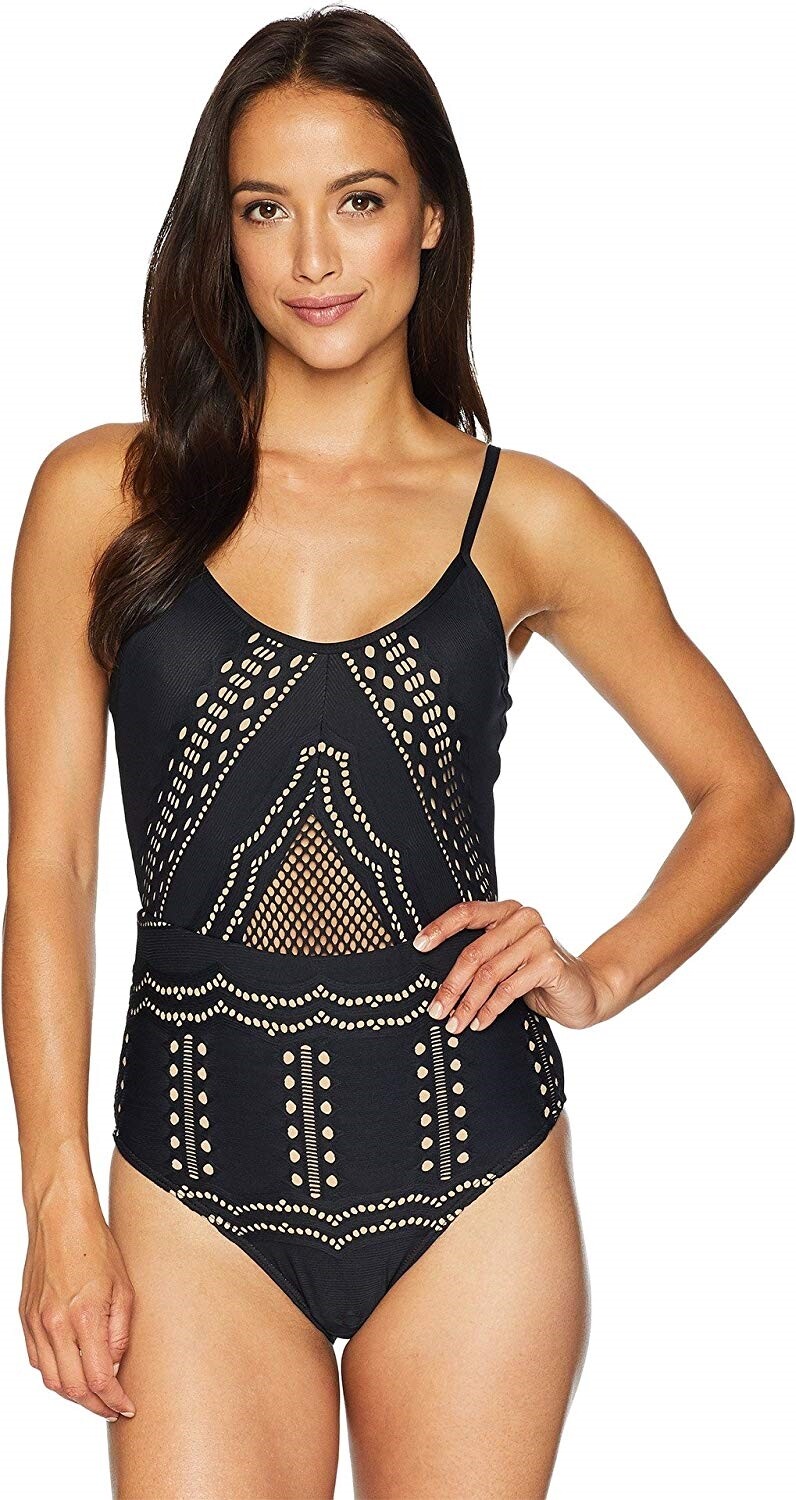 Jets by Jessika Allen Womens 169960 Impressions Tank One-Piece Size 10