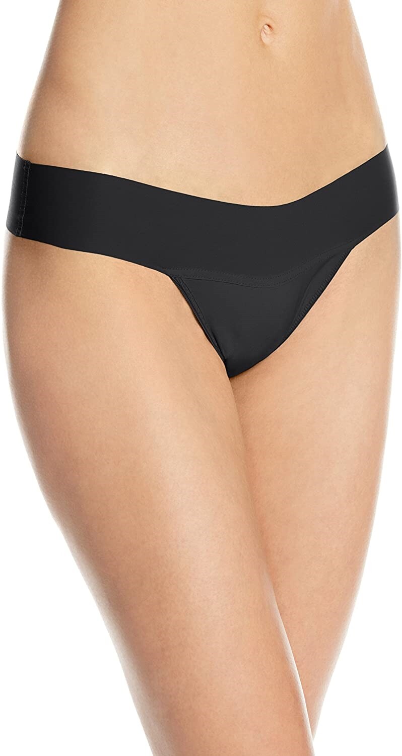 Hanky Panky 239023 Womens Maternity Bare Eve Thong Panty Black Size Medium