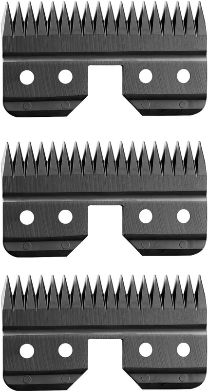 3pcs Black Ceramic Replacement Blades for Oster Fast Feed Clipper, A5 Grooming