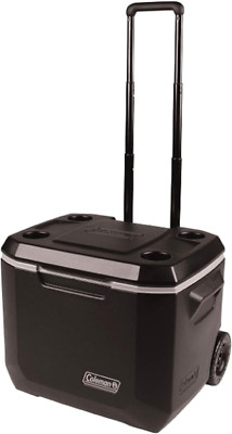 50 Quart Portable Rolling Hard Cooler w/ Wheels Lasts at Extreme 5 Days of Ice