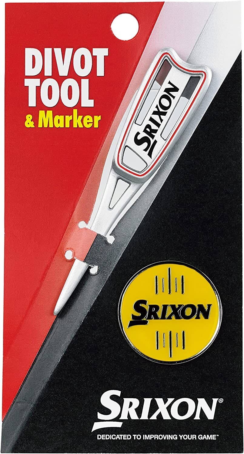 Dunlop SRIXON Japan Golf Divot Tool Green Fork Ball Marker Dunlop SRIXON Japan Golf Divot Tool Green Fork Ball Marker