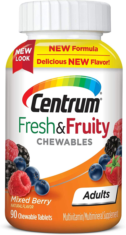 Centrum Adults Fresh Fruity Chewables Multivitaminmultimineral Supplement