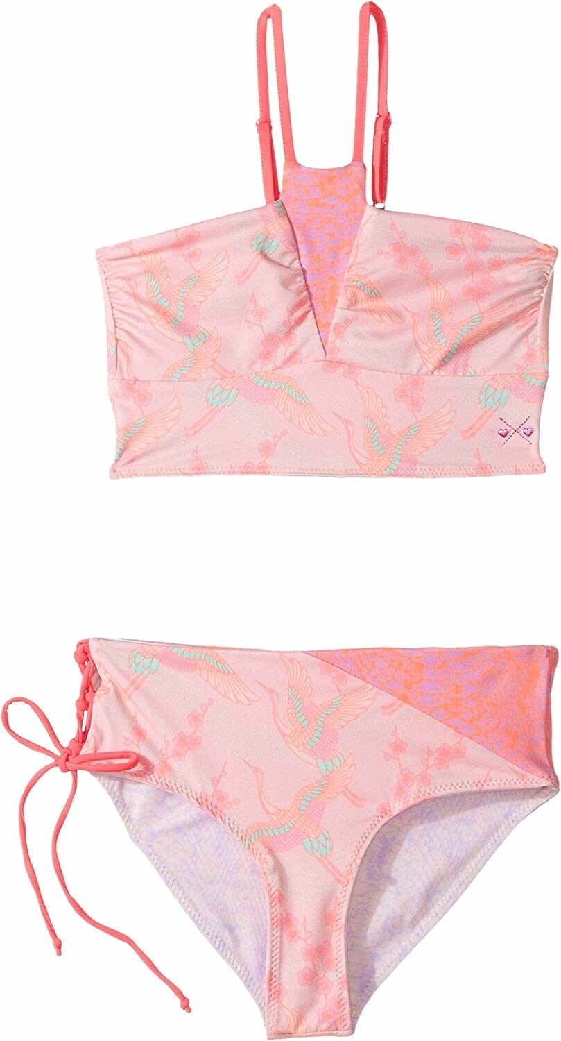 Bowie X James 170265 Girls Top and Bikini Bottom Swimwear Coral