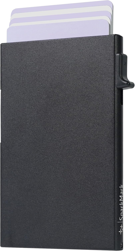Slim Metal Wallet RFID Card Holder Pop Up Minimalist Men Women Aluminum Case