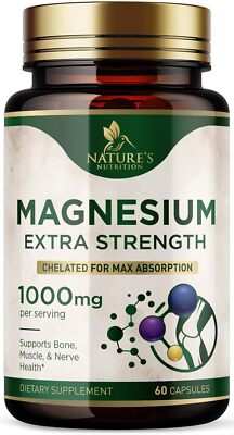 Magnesium Extra Strength 1000mg - Chelated for Max Absorption