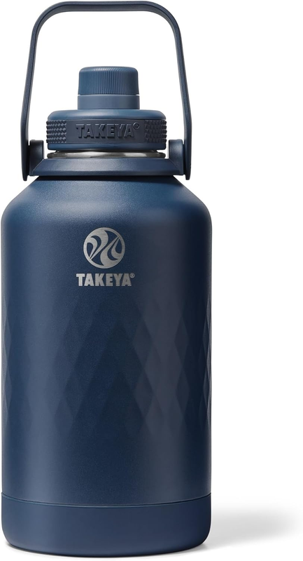 Sport 64 Oz Triple-Insulated Stainless Steel Water Bottle, Spout Lid – Leakproof, Sweatproof, Bpa-Free, Keeps Drinks Cold 36 Hrs, Hot 14 Hrs – Indigo