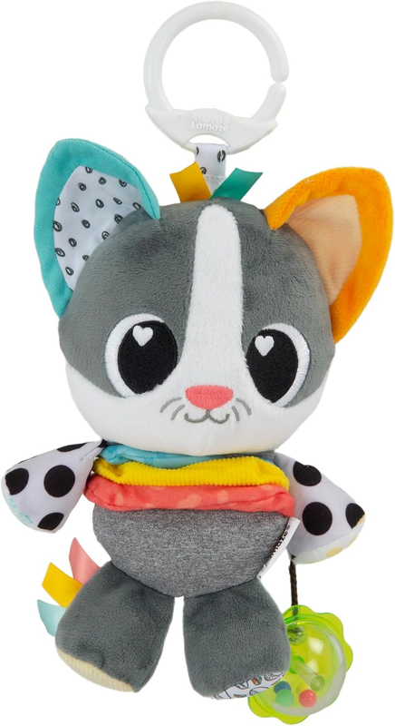 Lamaze Millie Cat Baby Pram Toy Sensory Rattle Clip Crinkle Plush Newborn Travel