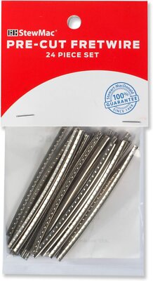 StewMac Pre-Cut and Pre-Radiused Fretwire Set, Wide/Highest, 16'' Radius,...