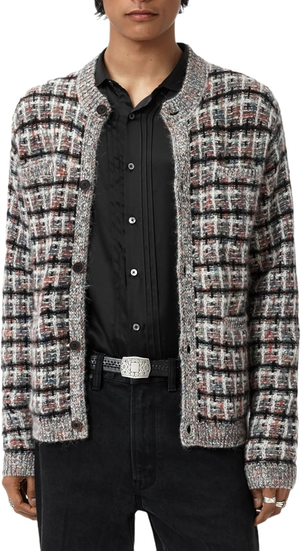 John Varvatos Mens Chamois Cardigan