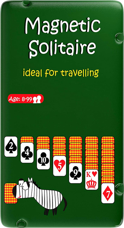 The Purple Cow Magnetic Travel Solitaire Game - Board Games for Kids and Adults