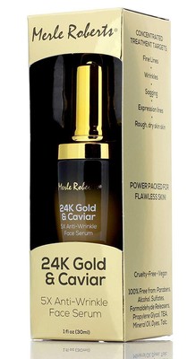 24k Gold and Caviar Serum Premium Anti-Aging for Wrinkles, Fine Lines,... 