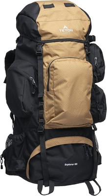 Camping  Backpacking TETON 85L Explorer Internal Frame Backpack for Hiking