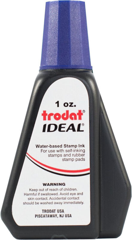 Trodat 45217 Ideal Premium Replacement Ink For Use With Most Self Inking