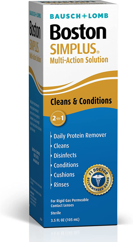 Boston Simplus Contact Lens Solution, for Gas Permeable Contact Lenses 3.5 Fl Oz
