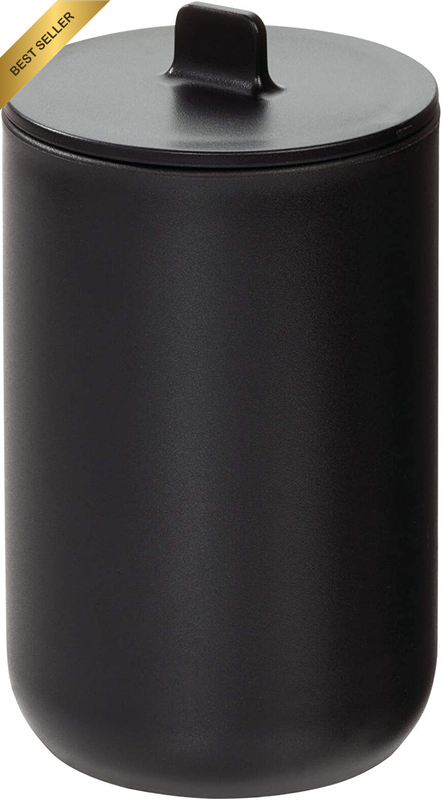 Idesign Cade Storage Box with Lid, Small Bathroom Storage Pot