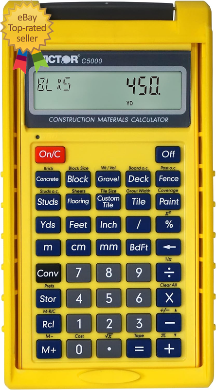 Construction Materials Calculator with Protective Case