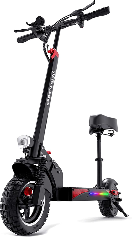 EVERCROSS Electric Scooter with 10″ Solid Tires, 800W Motor up to 28 MPH and 25