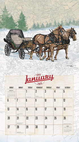 The LANG Companies Vintage Travel 2019 Wall Calendar 19991001988