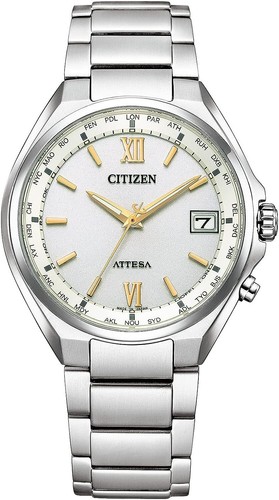 Pre-owned Citizen Cb1120-50c Attesa Eco-drive Radio Clock Japan Import