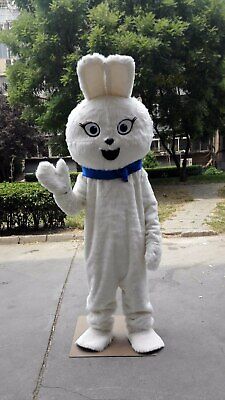 Bunny Mascot Costume Cosplay Party Game Dress Outfit Advertising Halloween Adult