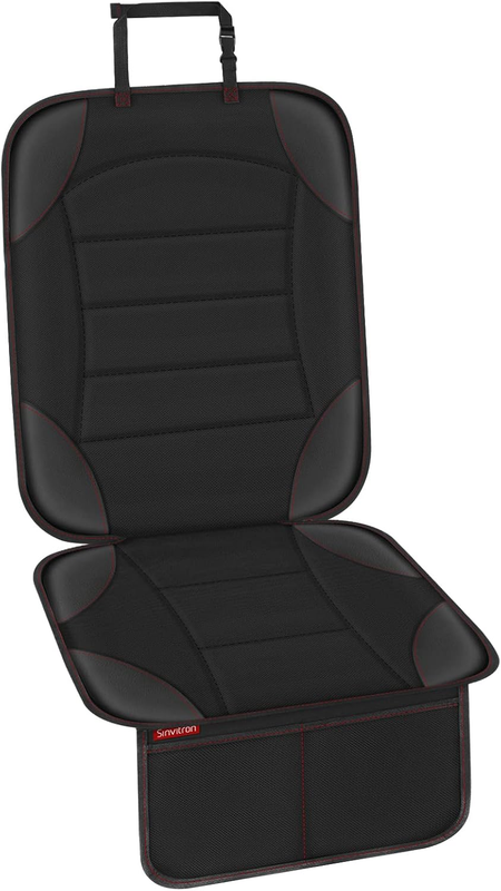 Black Car Seat Protector  Waterproof Non-Slip Leather Mat with...