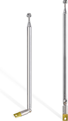 6 Sections Telescopic 65Cm AM FM Antenna Portable Radio Antenna (2-Pack)
