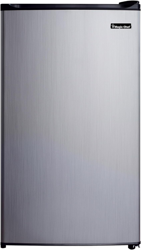 MCBR350S2 Compact Mini Refrigerator with Freezer Compartment, Small Portable Ref