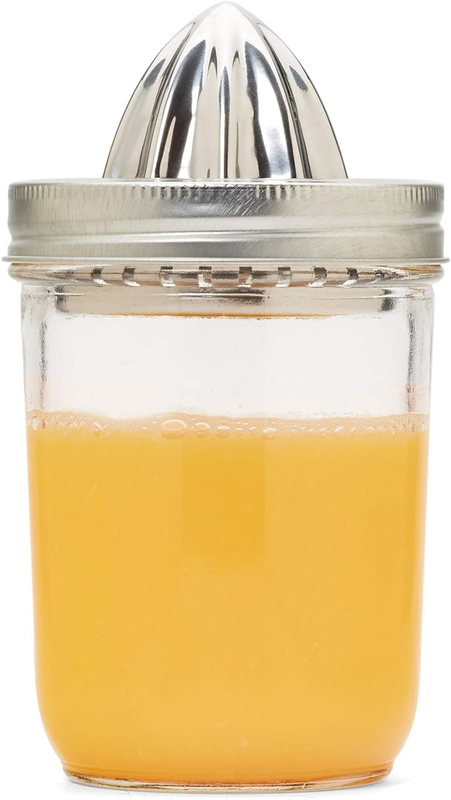 - 82654 Stainless Steel Citrus Juicer Lid for Mason Jars Metallic
