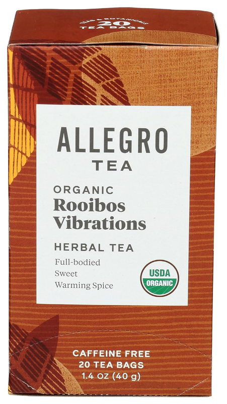 , Organic Rooibos Vibrations Tea Bags, 20 Ct