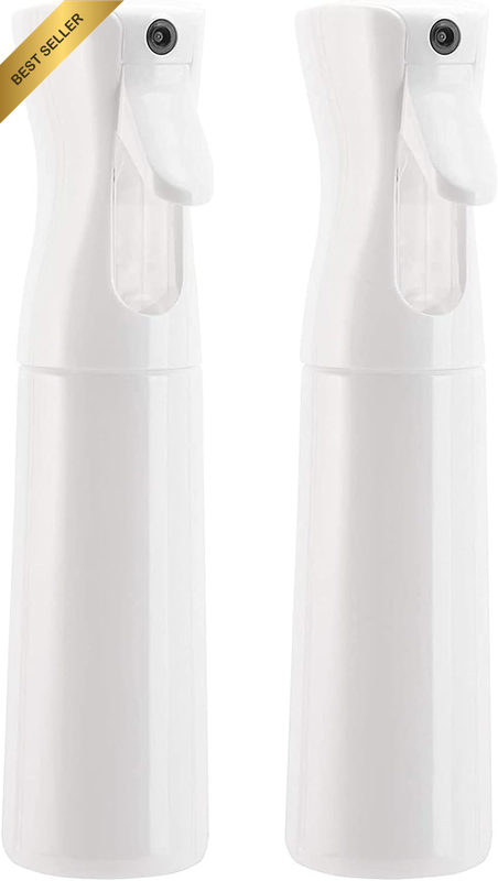 2 Pcs Hair Spray Bottle Fine Mist Sprayer Empty Spray Bottles 300Ml Fine Continu