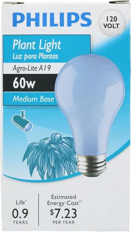 Philips LED Indoor Grow Light A19 Agro-Lite, Artificial Sunlight Bulb for Plants