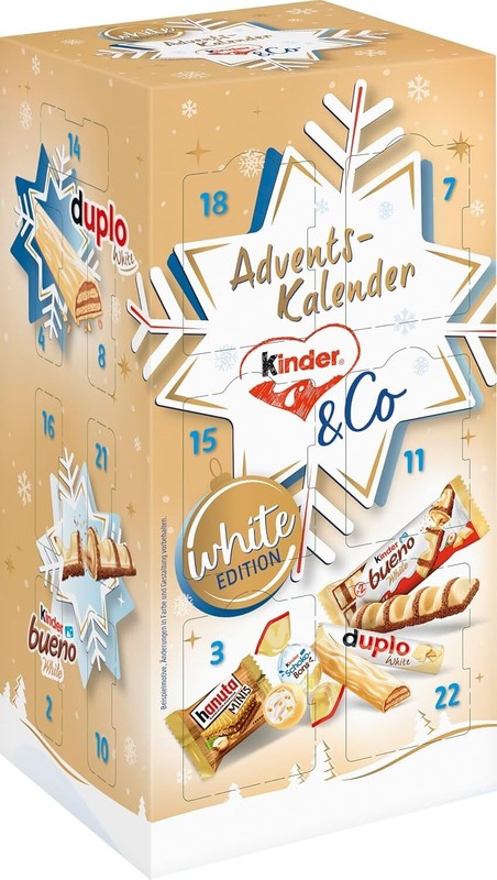 Kinder & Ferrero Adventskalender Weihnachts-Kalender Kinder Schokolade (295 G)