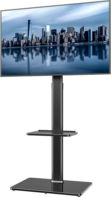 Universal Floor TV Stand with Mount for 19 to 43 Inch Flat Screen TV, 100 Degree