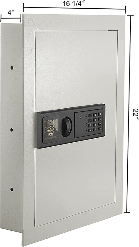 Fire Proof Electronic Wall Safe Lock - Hidden Cash Jewelry Key Security