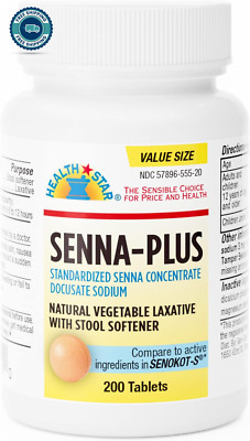 Gericare Senna plus Natural Laxative with Stool Softener, Docusate Sodium 50Mg, 