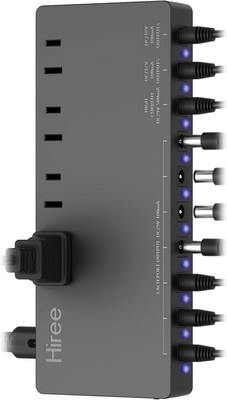 Hiree Guitar Pedal Power Supply Adapter Station Distributor 10 Isolated DC