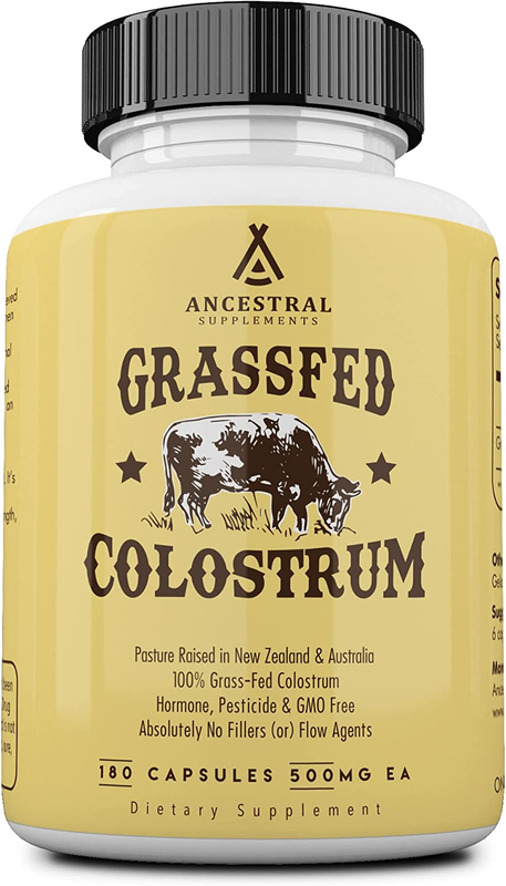 Grass Fed Beef Colostrum Supplement, 3000 Mg, Offers Immune Support and Promotes