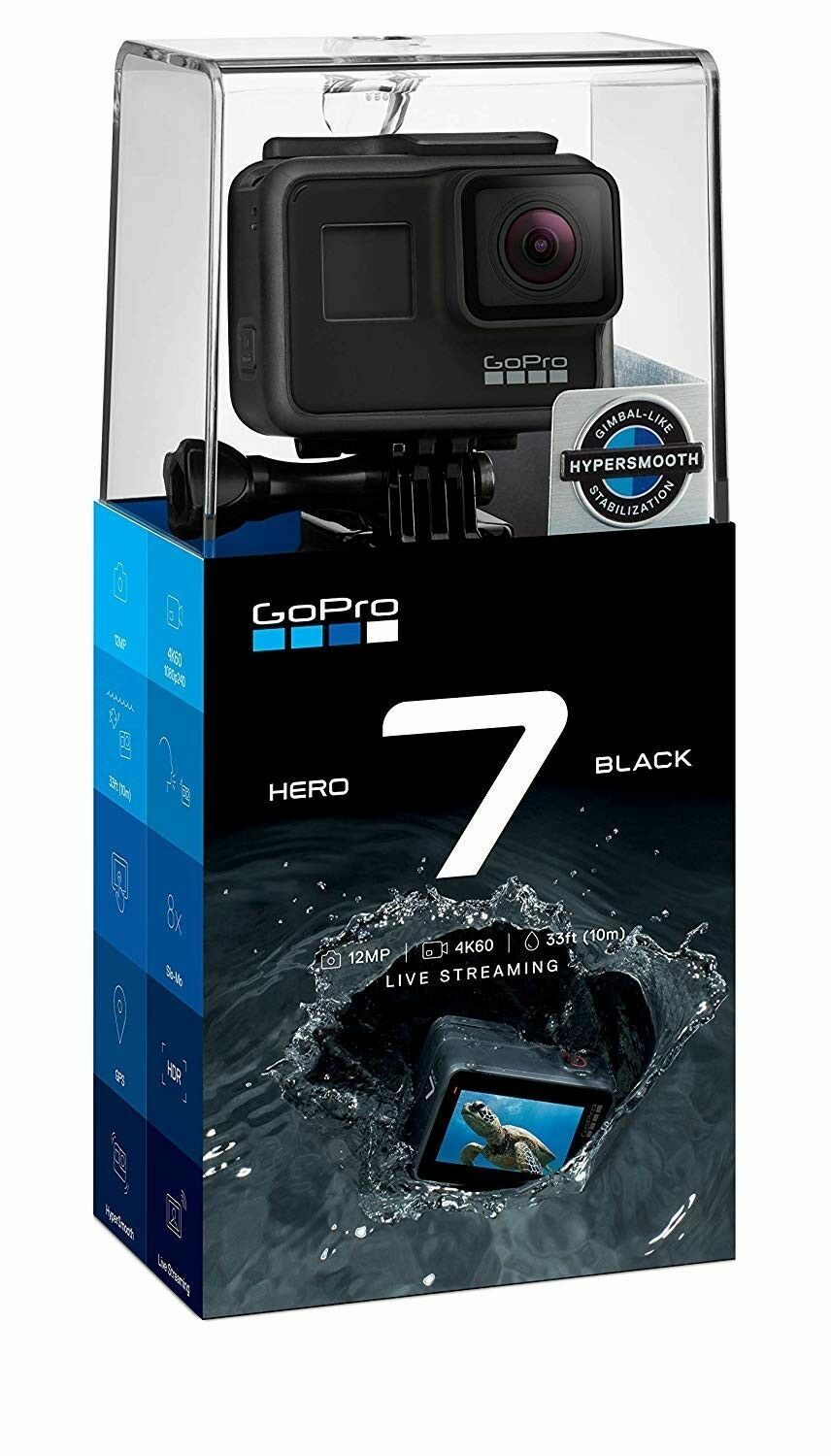 Gopro Hero 7 Waterproof 4k Hd 12mp Camera With Touch Screen Black For Sale Online Ebay