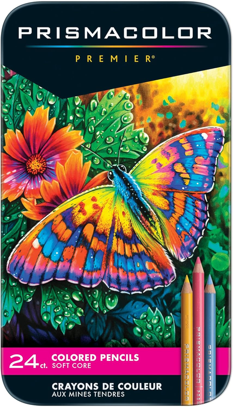 Prismacolor Premier Colored Pencils, Soft Core, 24 Pack