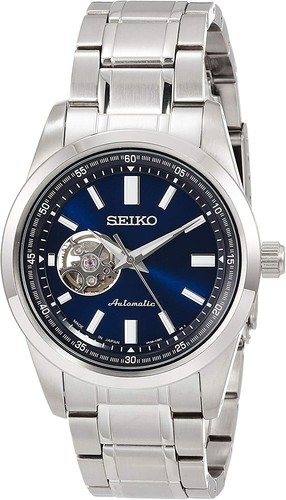 Pre-owned Seiko Scve051 Automatic Mechanical Skeleton Stainless Men Watch Made In Japan