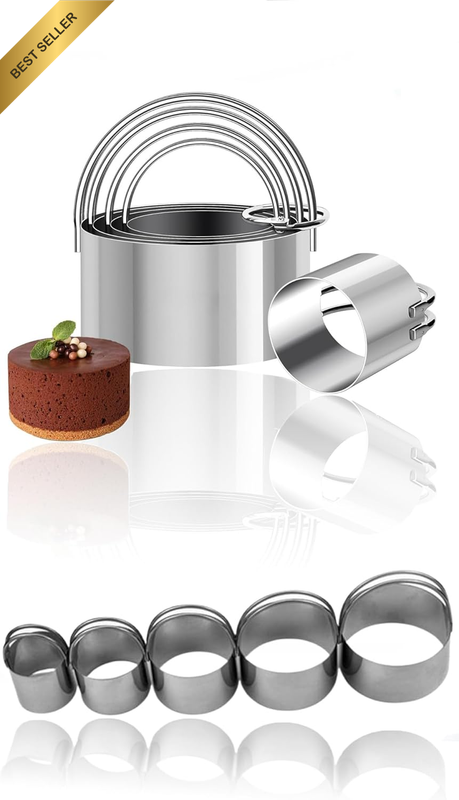 Stainless Steel Circle Biscuit Cutter Set - Professional round Cookies Mold with