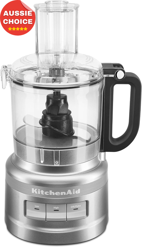 7 Cup Food Processor Contour Silver 250W BPA Free 3 Speed In-Bowl Storage