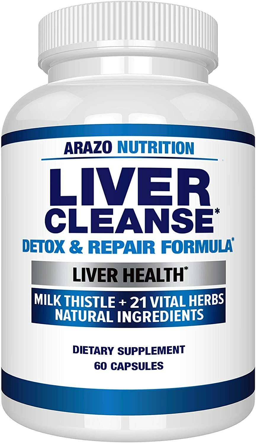 Liver Cleanse Detox & Repair Formula – 22 Herbs Support Supplement: Milk This... 1